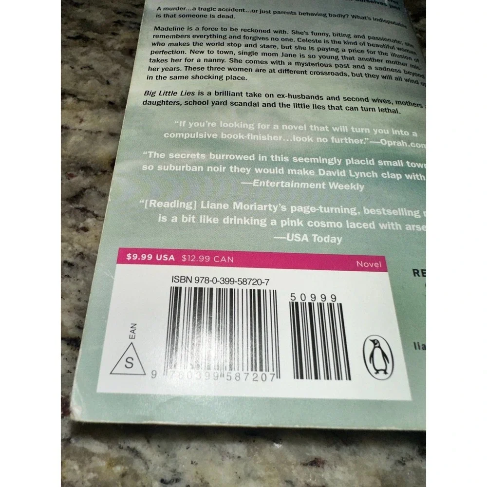 Big‎ Little Lies Tv Tie-In by L. Moriarty paperback novel book